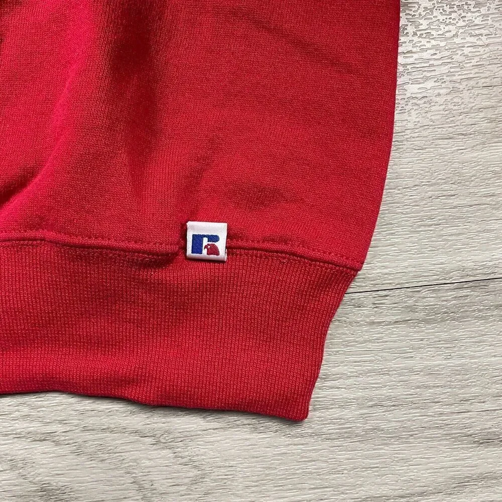 Vintage Sweatshirt Mens Large Red 90s Russell Athletic St Josephs Academy